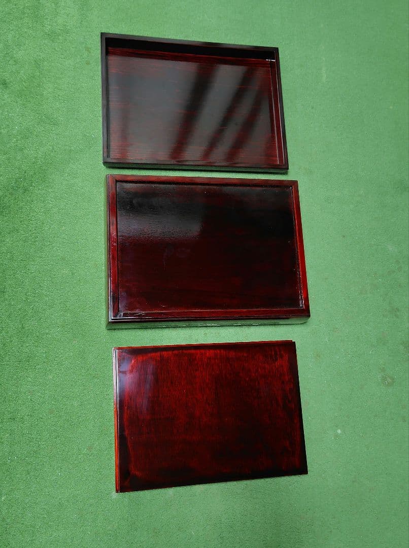 花鳥(蝶)の螺鈿細工　木製 文箱