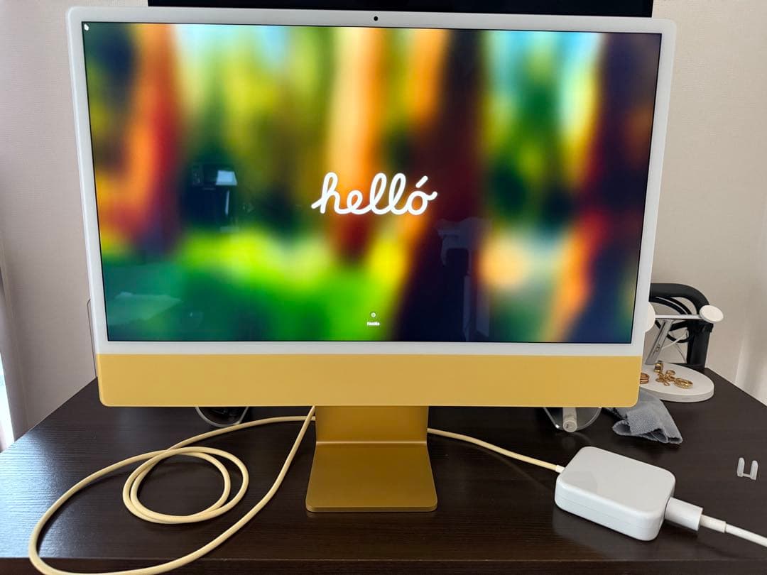 【中古品】Apple iMac M1 16GB/256GB (イェロー)