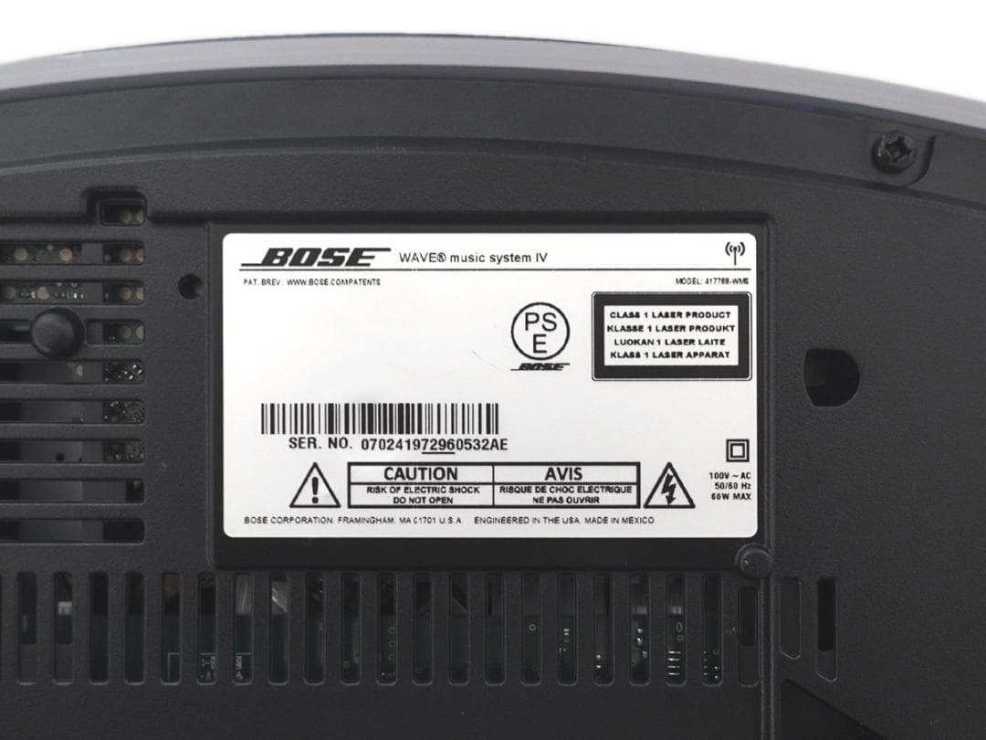 BOSE wave music system Ⅳ プラチナムシルバー 動作品