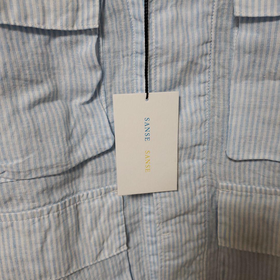 新品未使用SANSESANSEリネンジャケットカバーオールM65 L