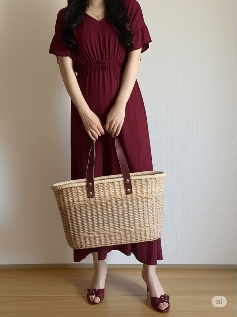 希少✨極美品バーバリー　ミュール　サンダル　36夏　ワインレッド　エナメル　金具