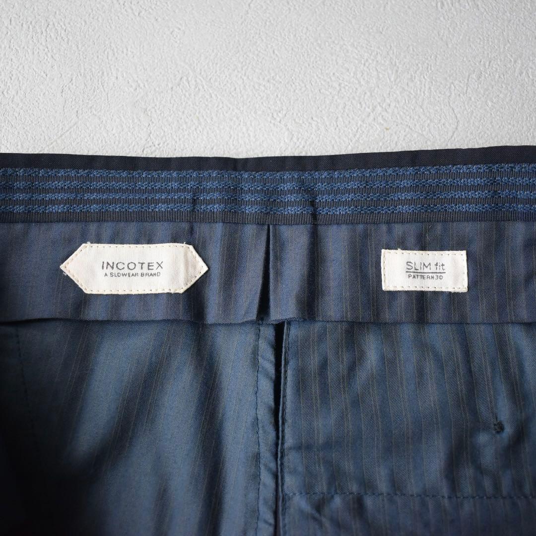 【フォロー割適用】INCOTEX 1NT035ウールスラックス 48パターン30