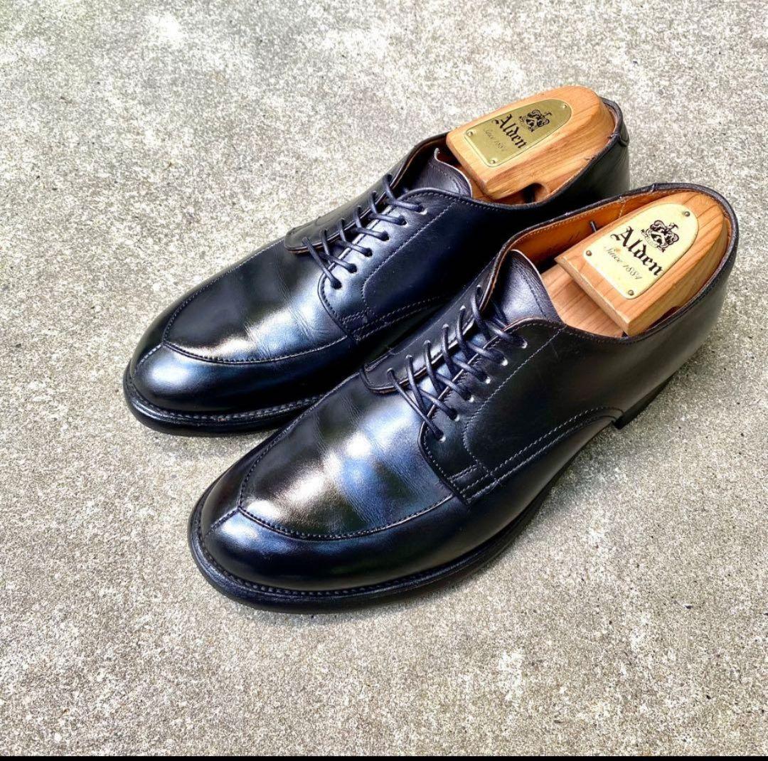 Alden54312　サイズ6.5D　カーフレザー　ブラック　Vチップ