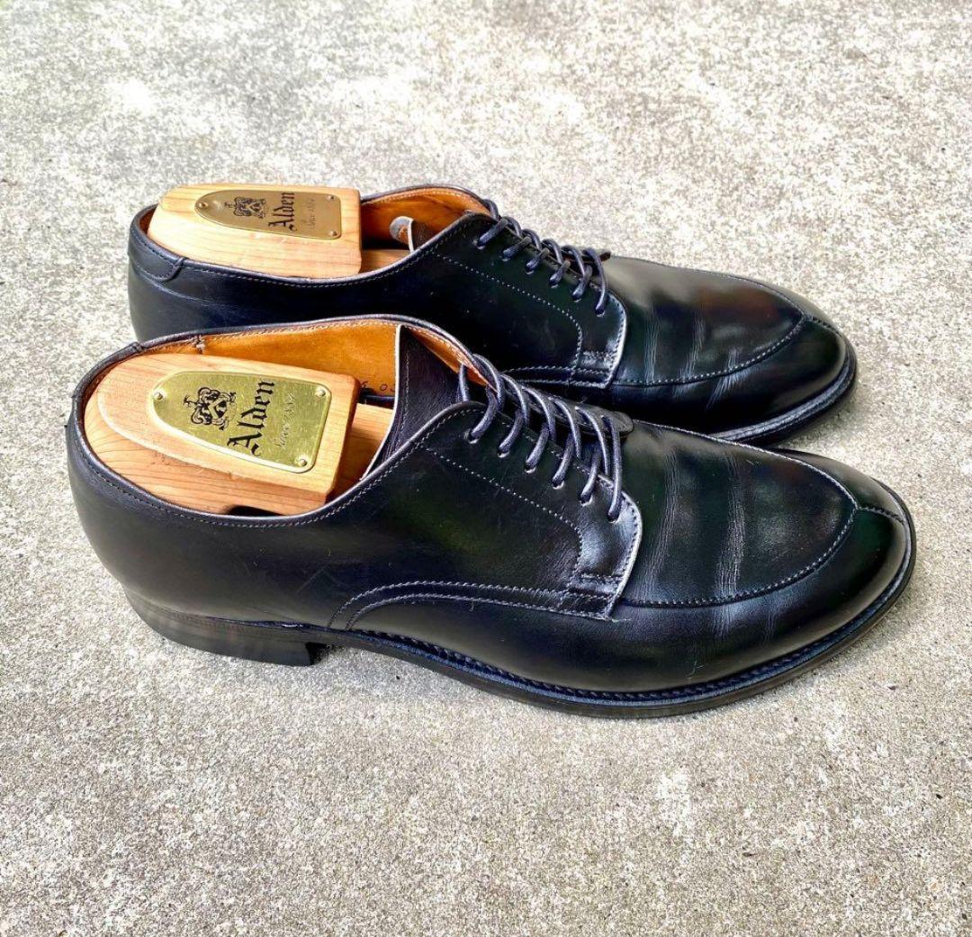 Alden54312　サイズ6.5D　カーフレザー　ブラック　Vチップ