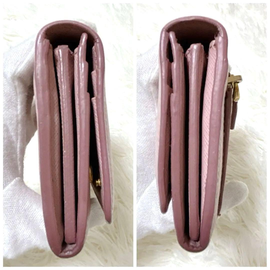 美品✨PRADA プラダ サフィアーノシャイン 長財布1MH132 ピンク