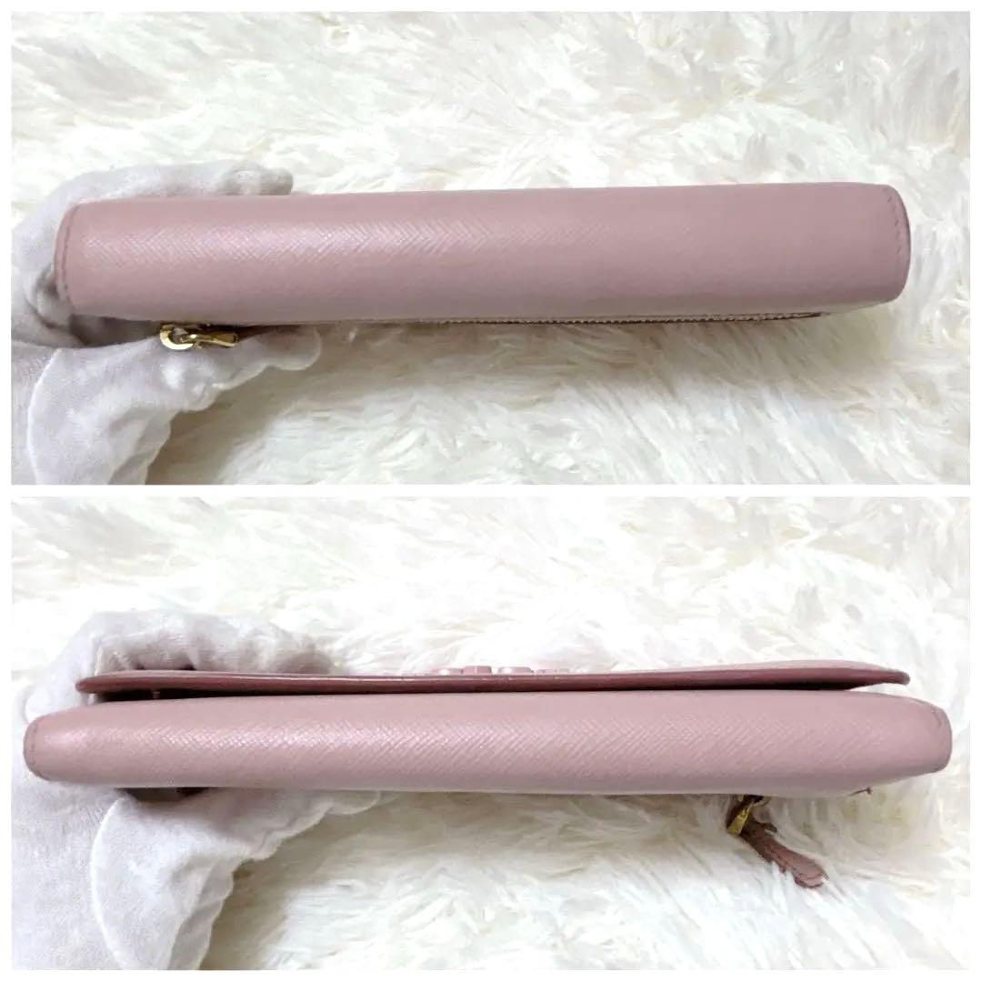 美品✨PRADA プラダ サフィアーノシャイン 長財布1MH132 ピンク
