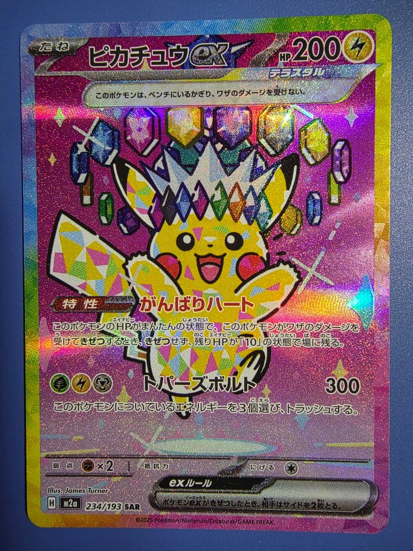 タ*ン様 ピカチュウex SAR 234/193