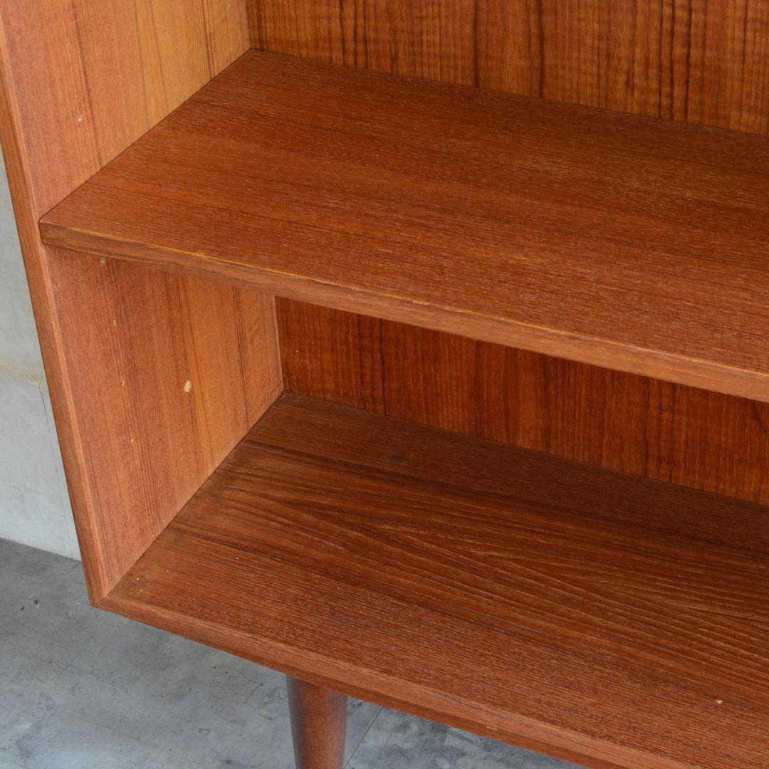 デンマーク 北欧ヴィンテージ チーク ブックシェルフ 飾り棚 オープンシェルフ