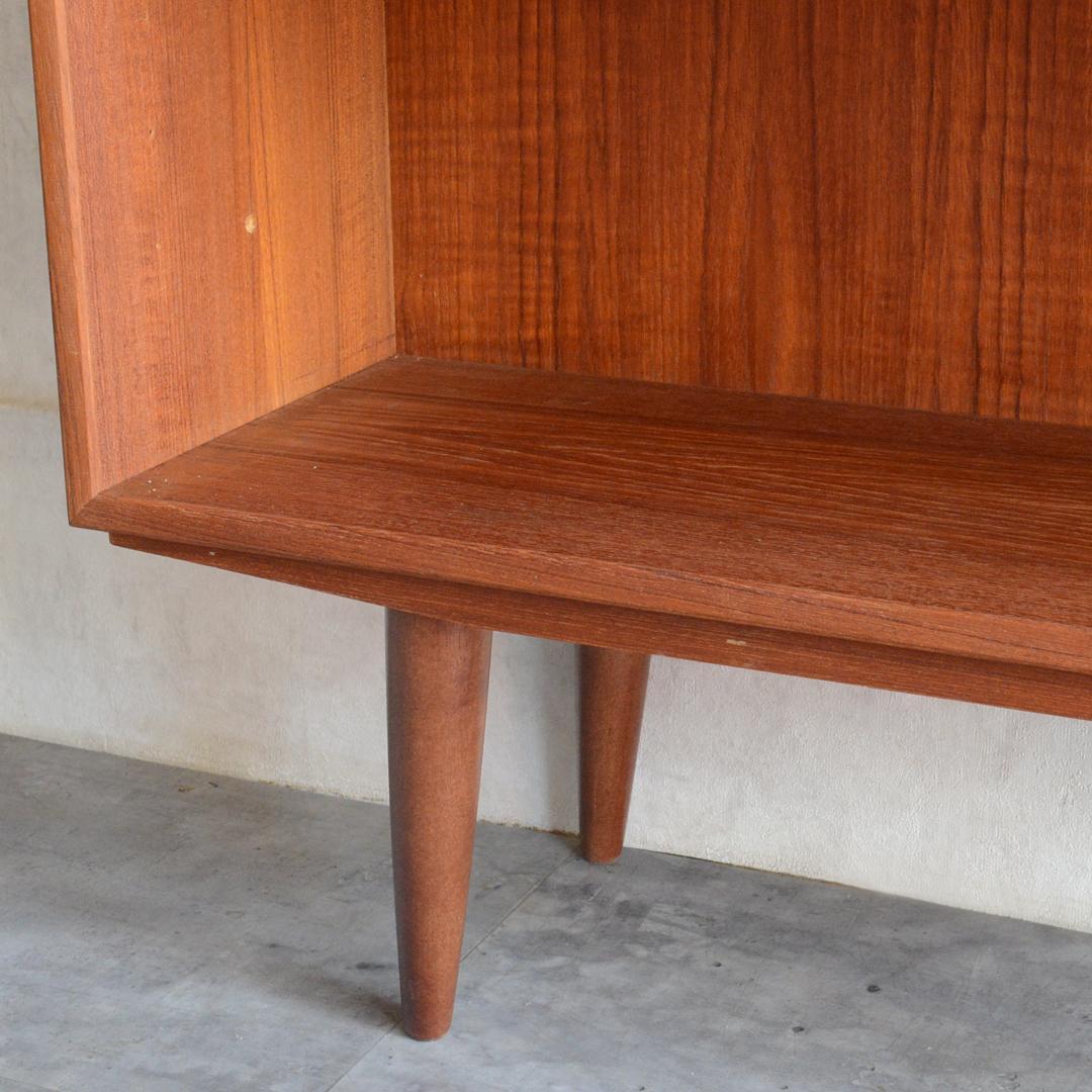 デンマーク 北欧ヴィンテージ チーク ブックシェルフ 飾り棚 オープンシェルフ