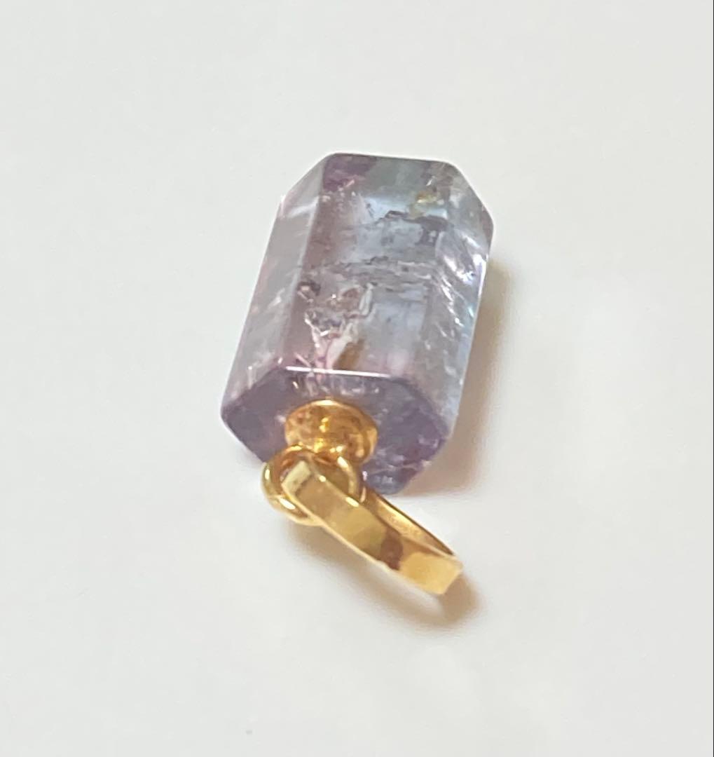 極美品 未使用 ベラクルスアメジスト 原石 K18ペンダントトップ