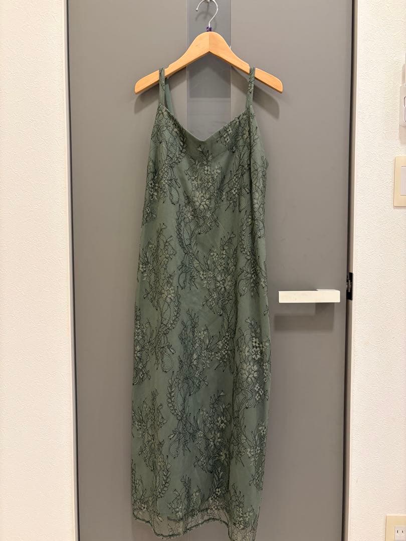 Kana Aラインシアーワンピース　結婚式　オケージョンドレス