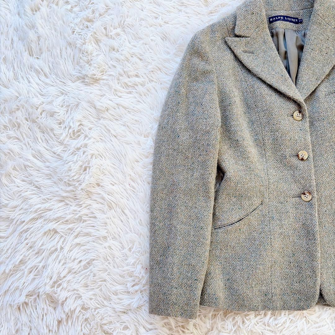 【美品】90s ラルフローレン　アルパカ混ウールテーラードジャケット　L 11