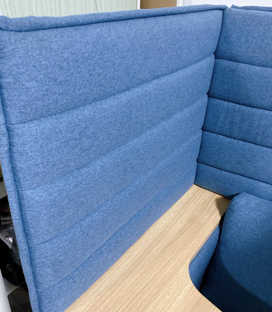 ゆあ　オフィスコム HIBIS ハイバックソファ 1人掛け テーブル付