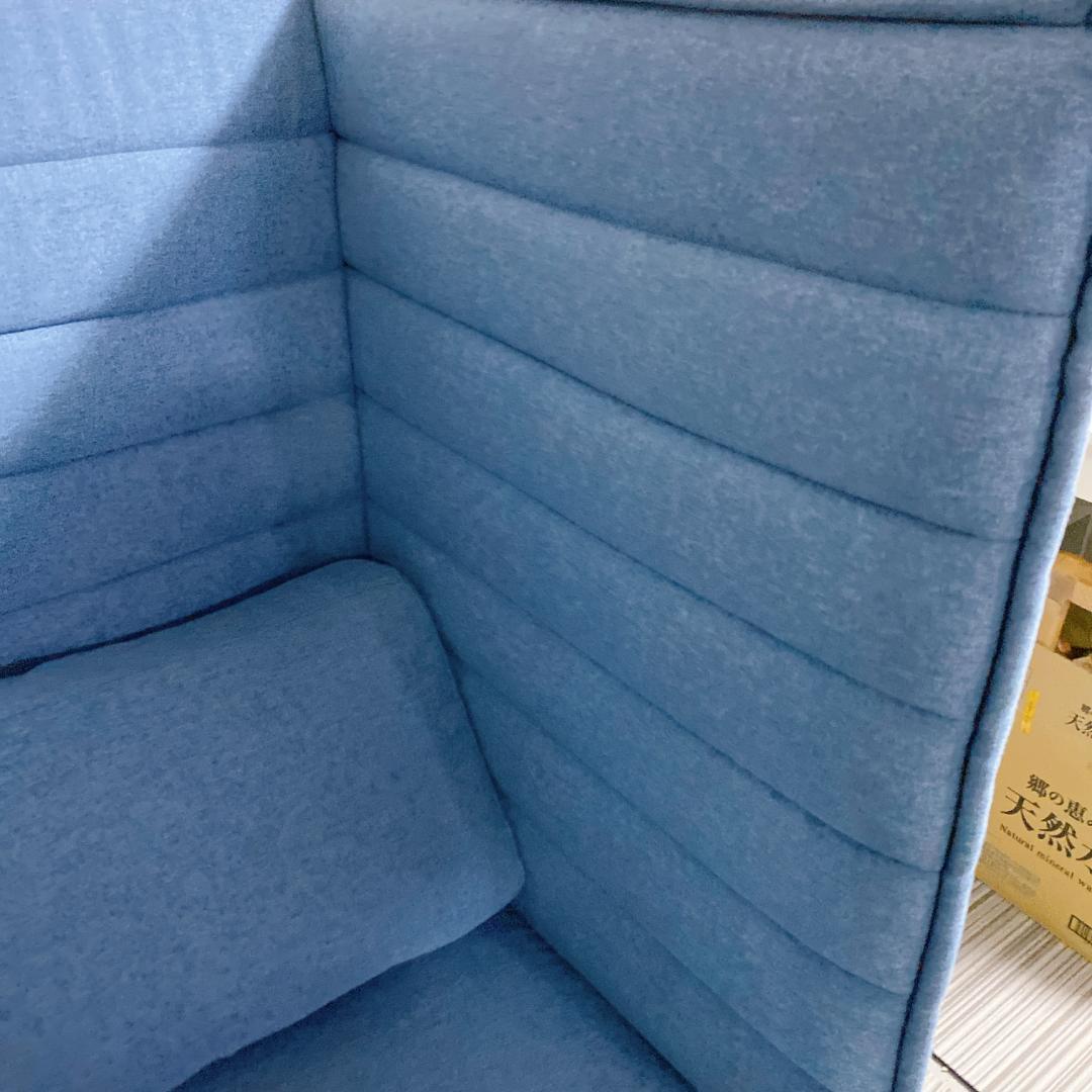 ゆあ　オフィスコム HIBIS ハイバックソファ 1人掛け テーブル付