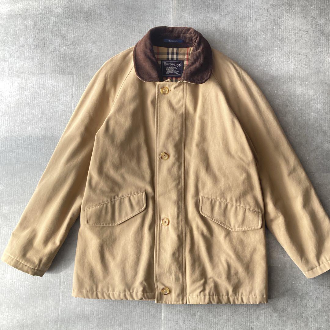 【希少】90sバーバリー ハンティングジャケット 襟コーデュロイ
