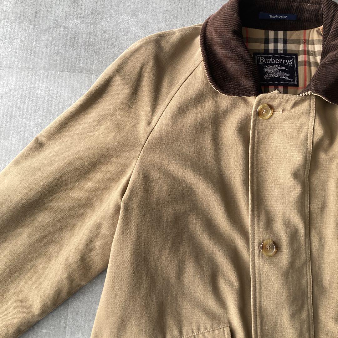 【希少】90sバーバリー ハンティングジャケット 襟コーデュロイ