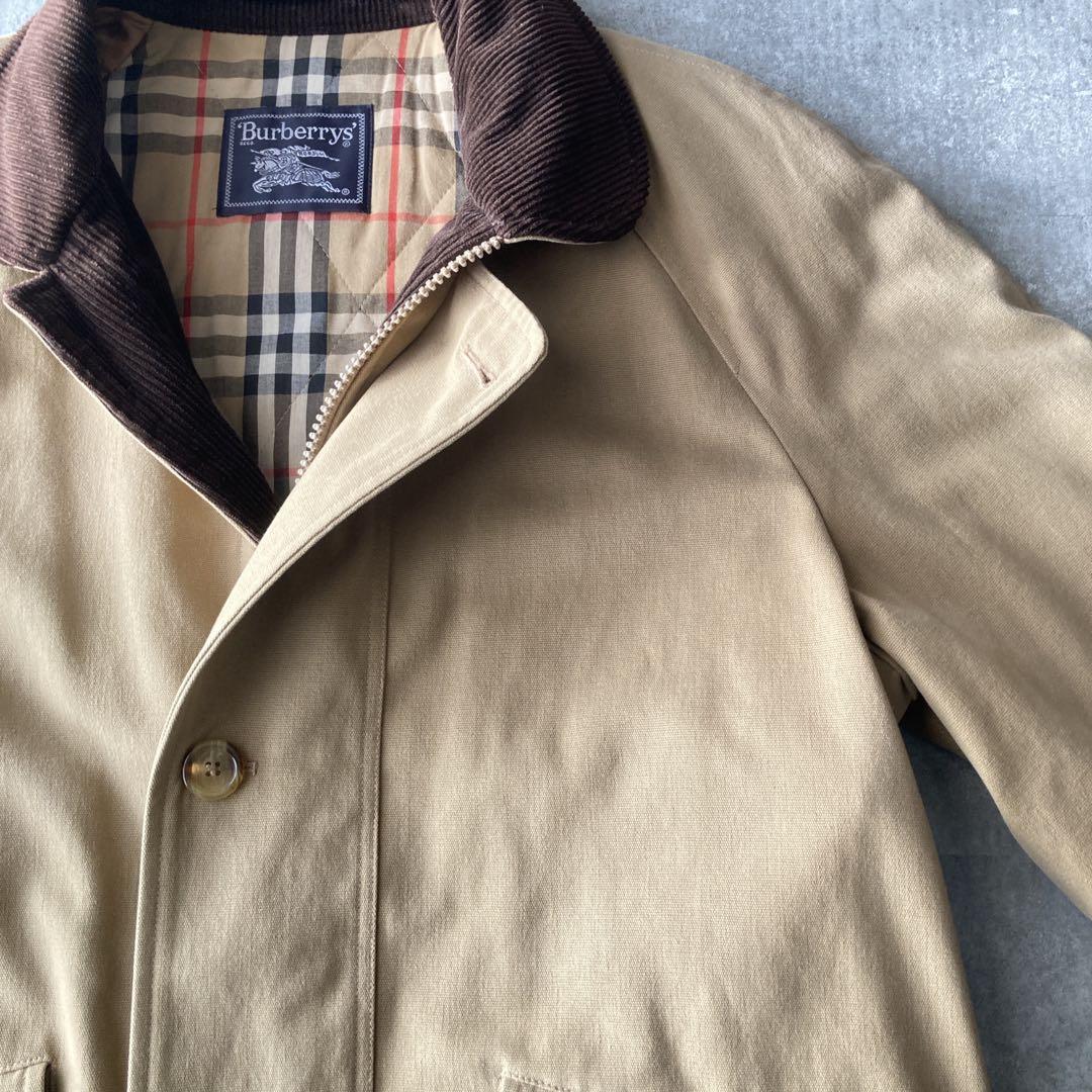 【希少】90sバーバリー ハンティングジャケット 襟コーデュロイ