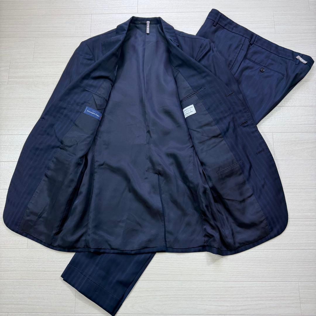 極美品 トゥモローランド ピルグリム ゼニア 大きい XL ネイビー 段返り