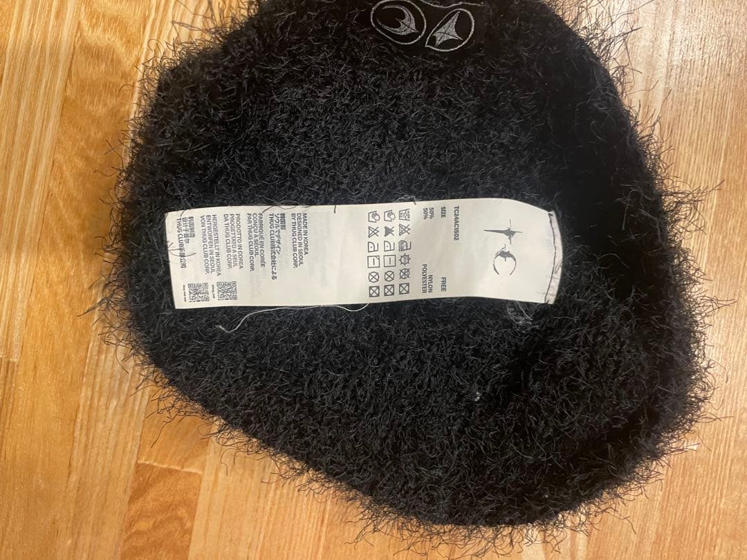 THUG CLUB 黒　ニット帽　値段交渉可
