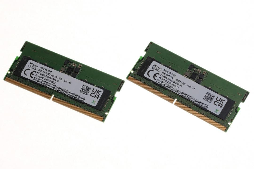 SK hynix純正 DDR5-5600B 16GB (8GB×2枚) 新品外し
