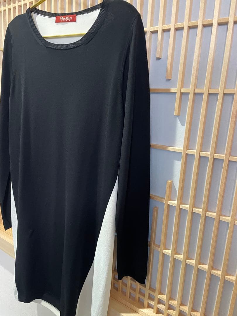 MaxMaraStudio 黒白 チュニック 長袖　L