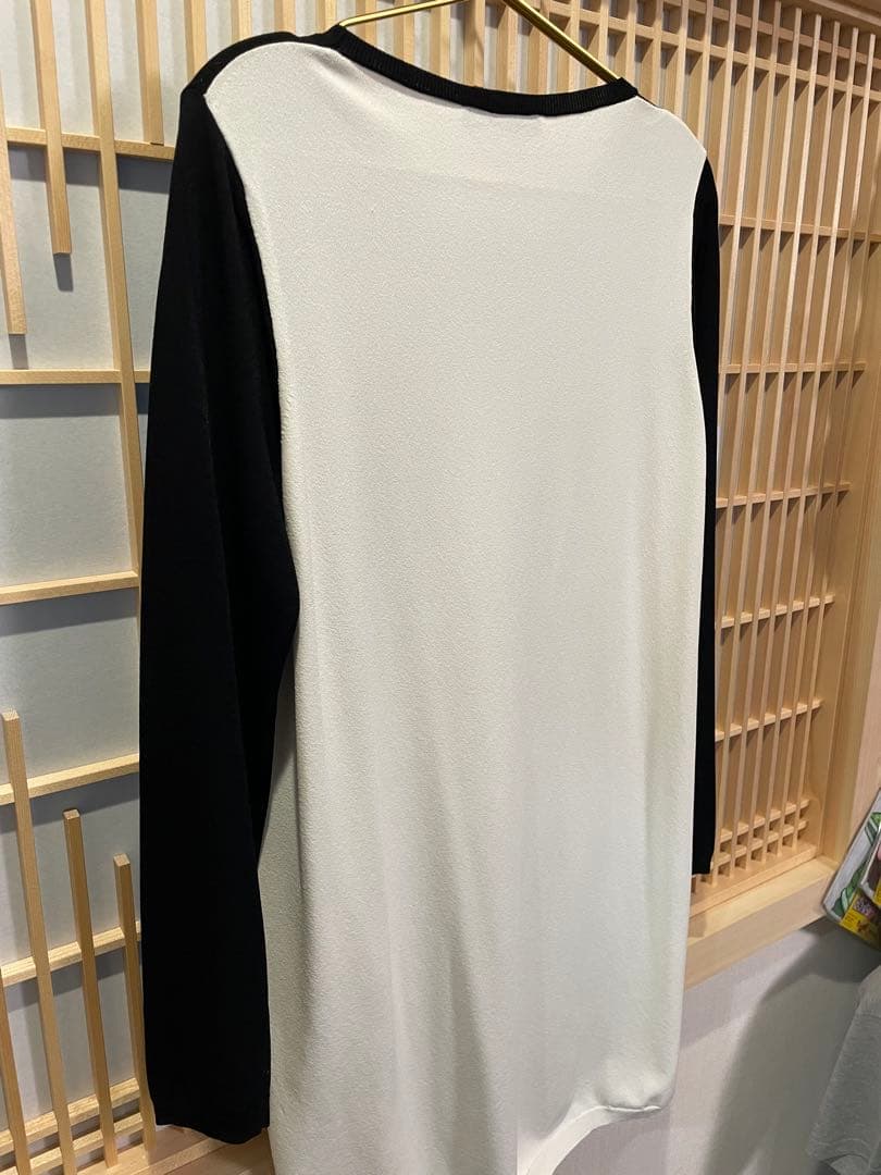 MaxMaraStudio 黒白 チュニック 長袖　L