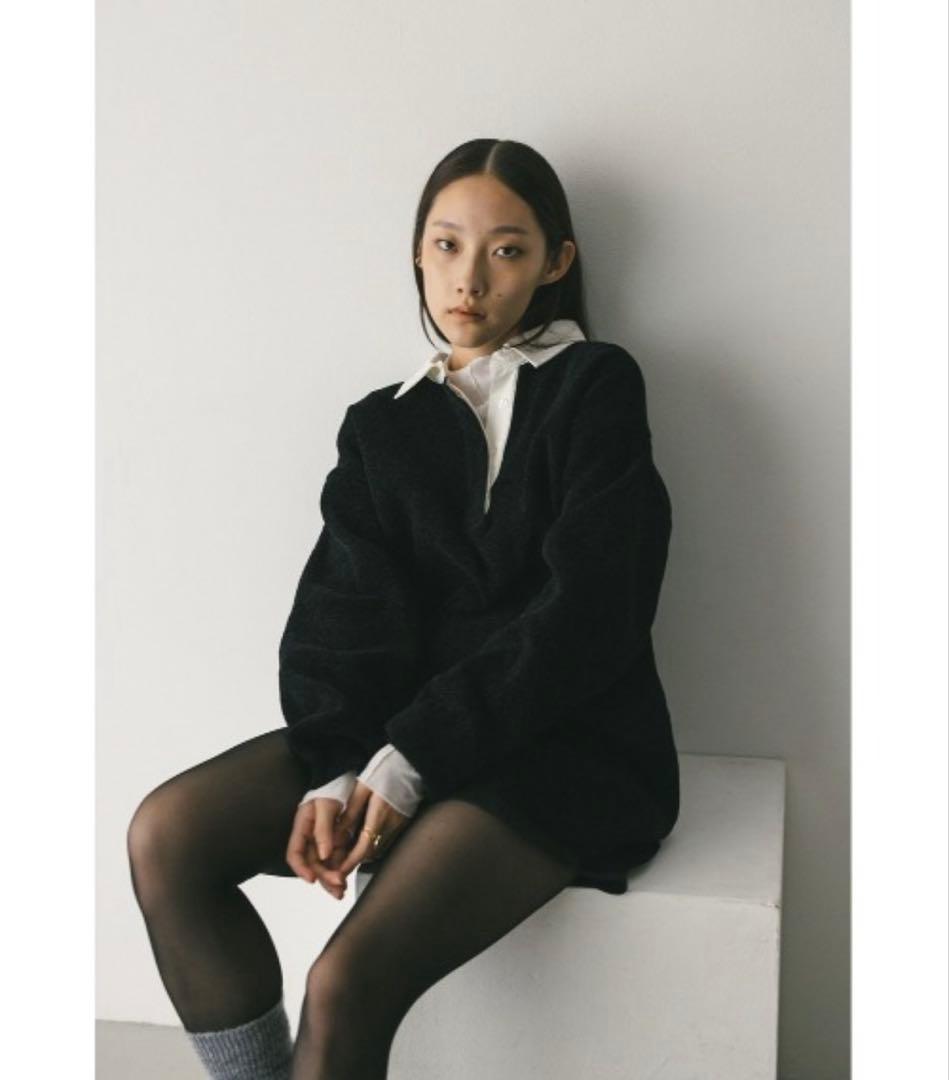 STYLEMIXSER ラガーニットトップ