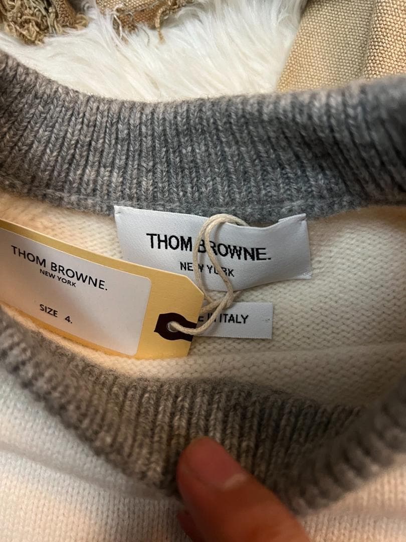 ［美品］トムブラウン　4bar 長袖ニット　ウール100% メンズニット