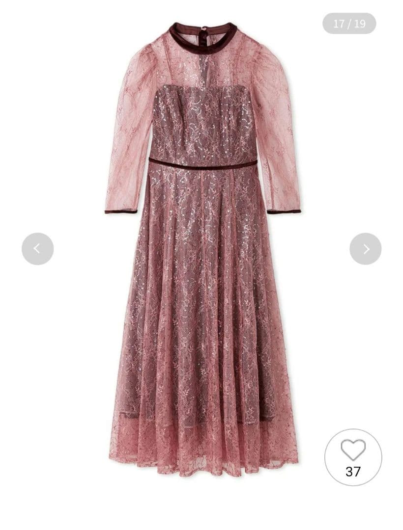 も*い様 snidel ワンピース スパークルレースドレス スナイデル