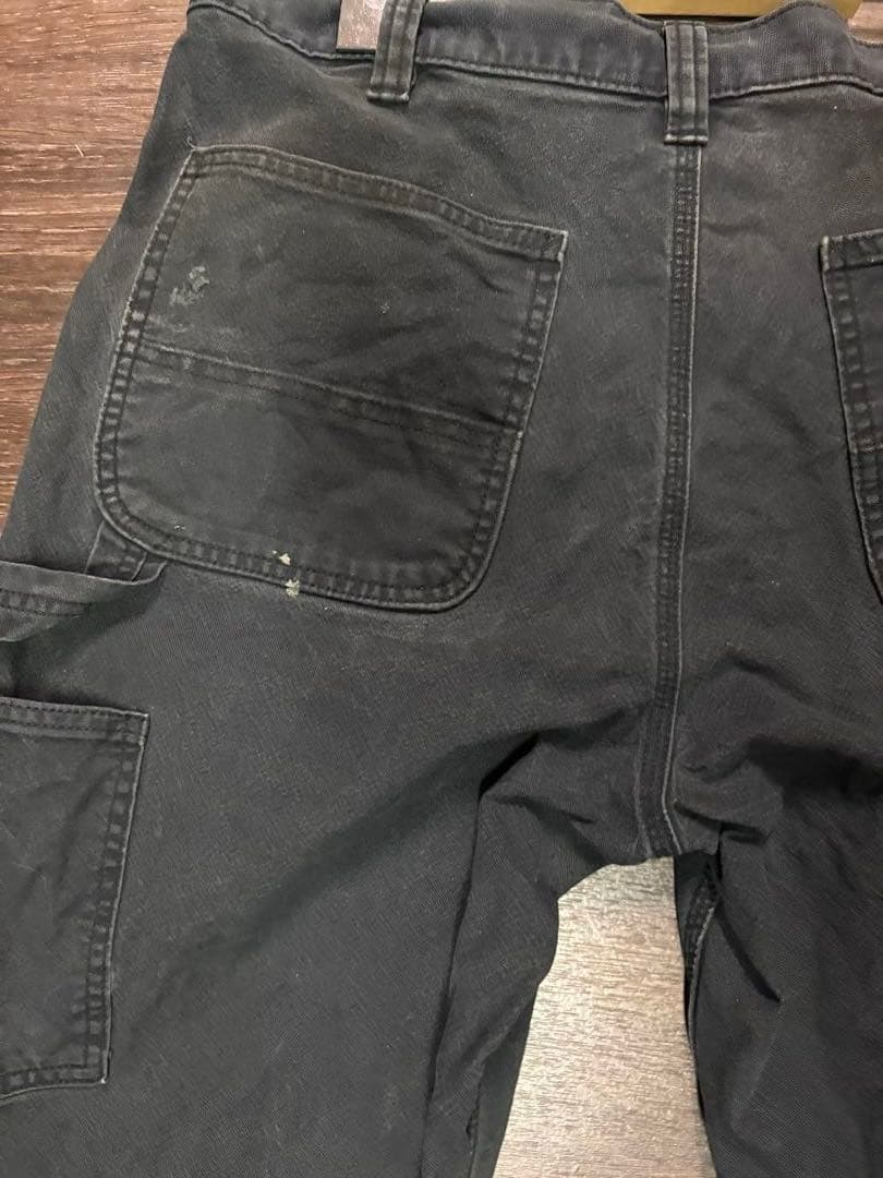 カーハート　ダブルニー　ブラック　36×34