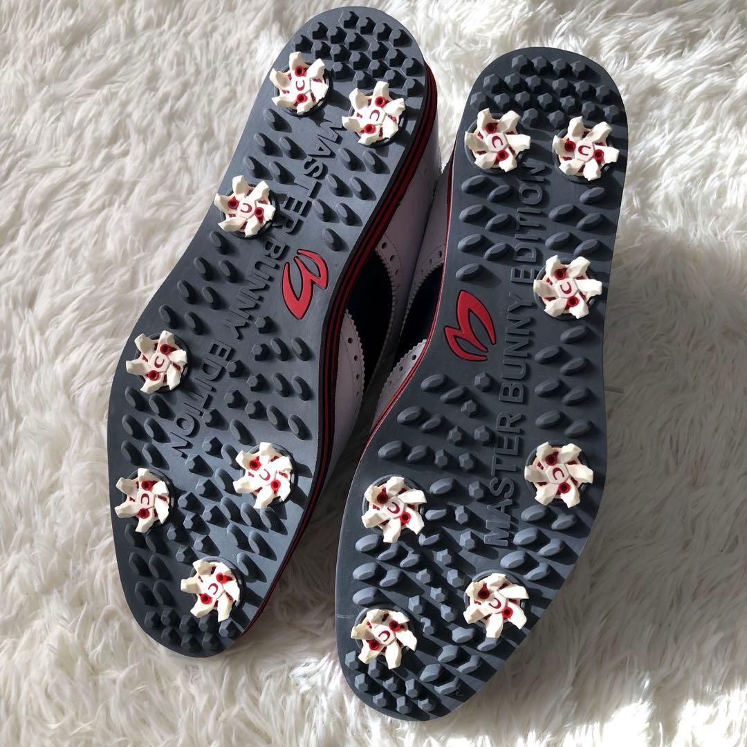 未使用！マスターバニーエディション ゴルフシューズ 25.5 ウイングチップ