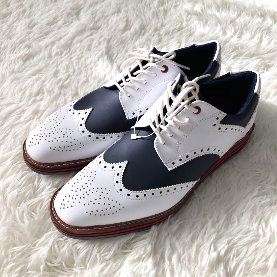 未使用！マスターバニーエディション ゴルフシューズ 25.5 ウイングチップ