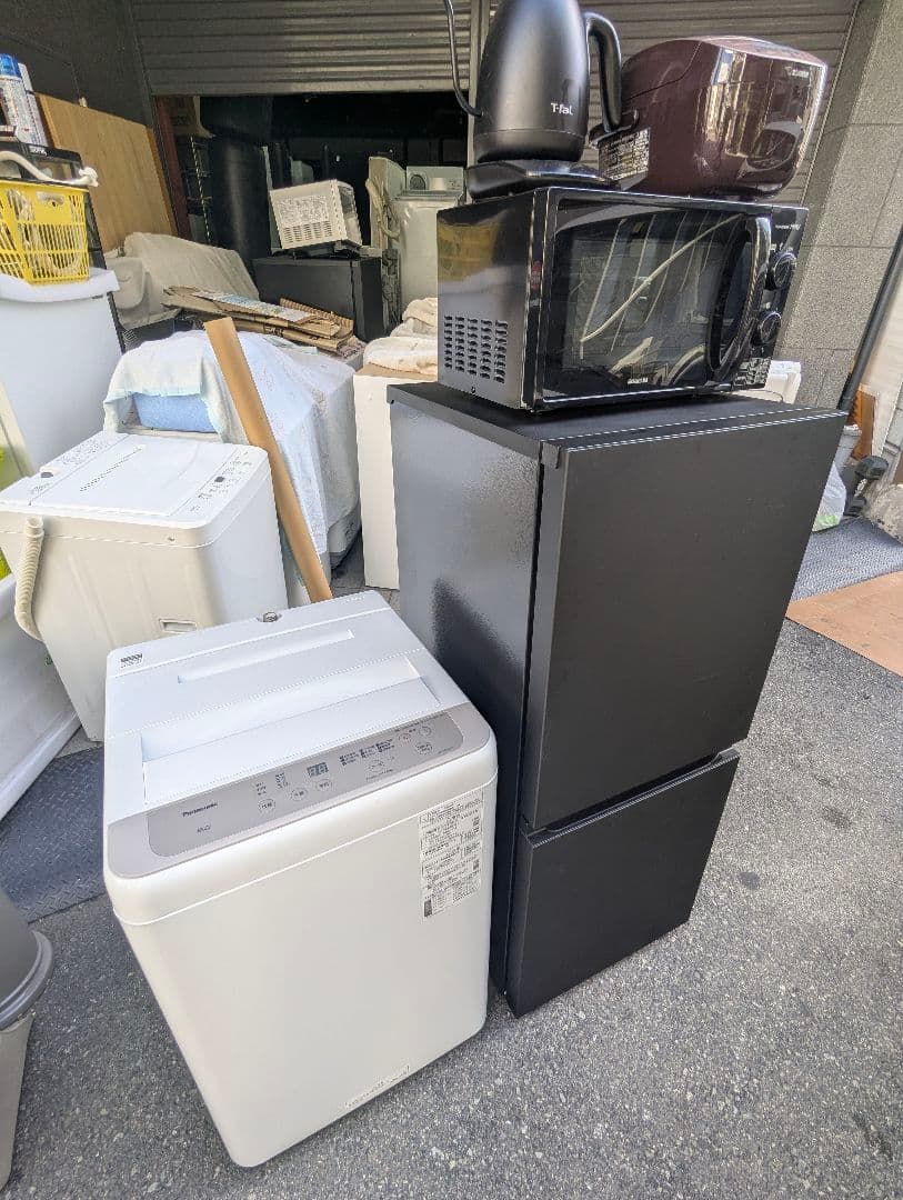大阪市内配送無料 24年製Panasonic冷蔵庫など 新生活家電5点格安セット