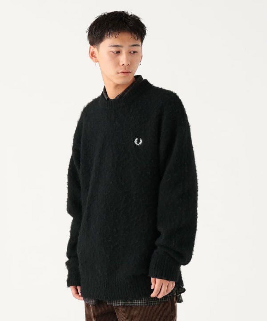 あ*り様 新品未使用　FRED PERRY / フラッフィー クルーネックニット
