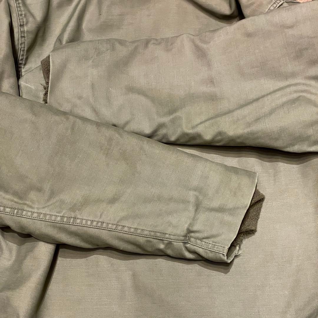 【L】80s U.S.NAVY A-2 デッキ ジャケット ミリタリー 米軍実物