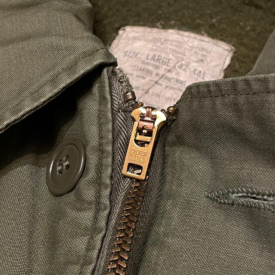 【L】80s U.S.NAVY A-2 デッキ ジャケット ミリタリー 米軍実物