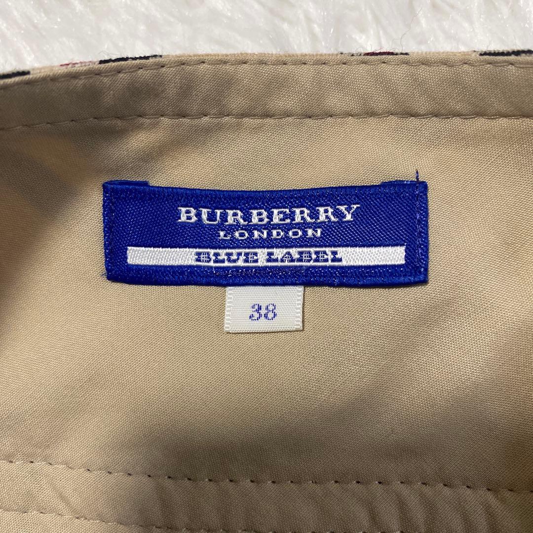 バーバリー　ミニスカート　巻きスカート　プリーツ　ノバチェック
