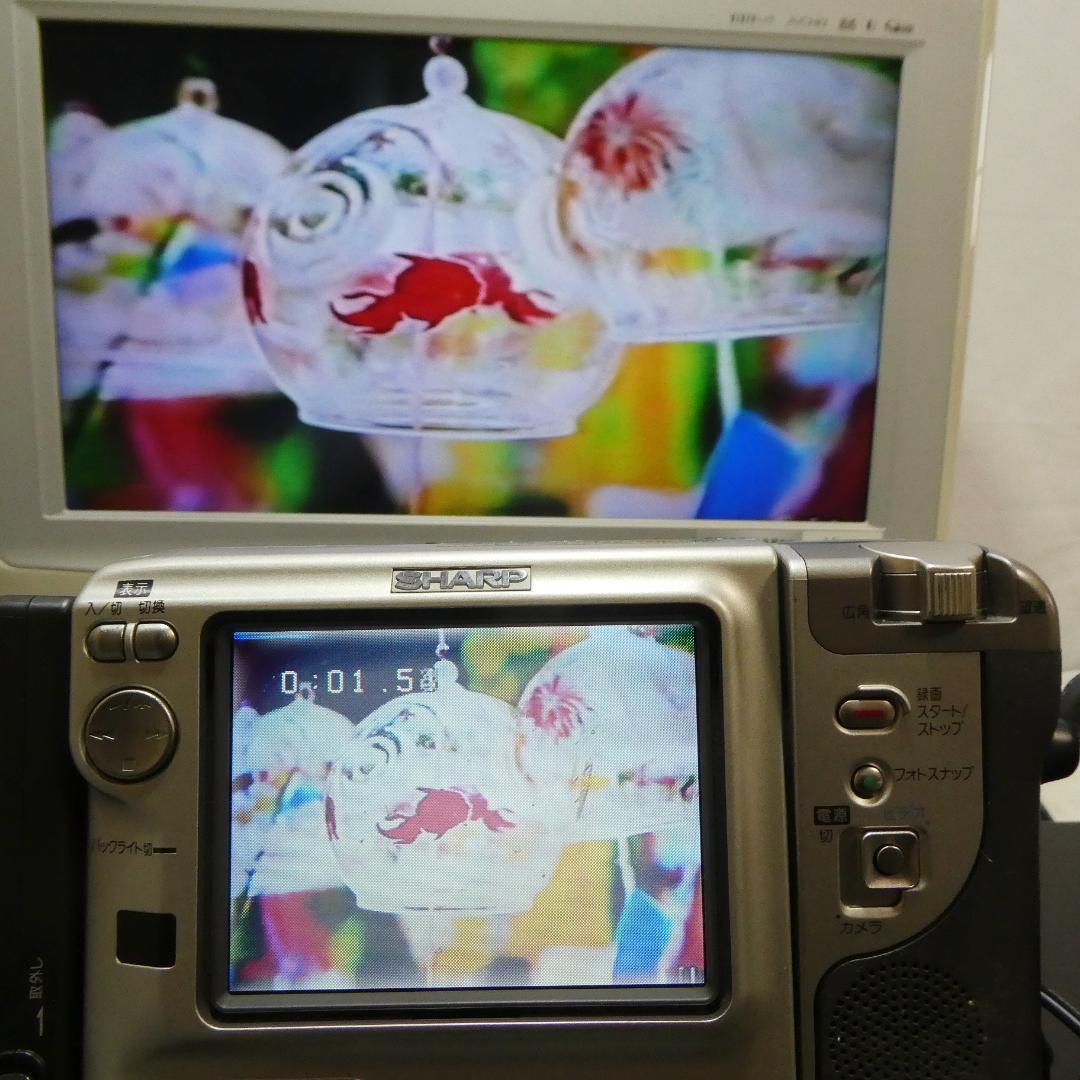 美品・動作良好　Video.Hi8 シャープ VL-HL80 8ミリビデオカメラ