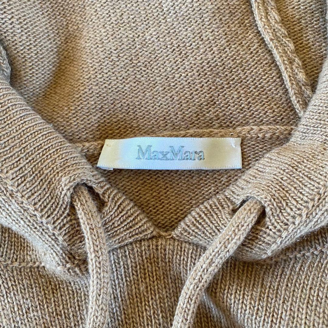 マックスマーラ　白タグ　カシミヤ　ウール　ロングワンピース　ニット　パーカー