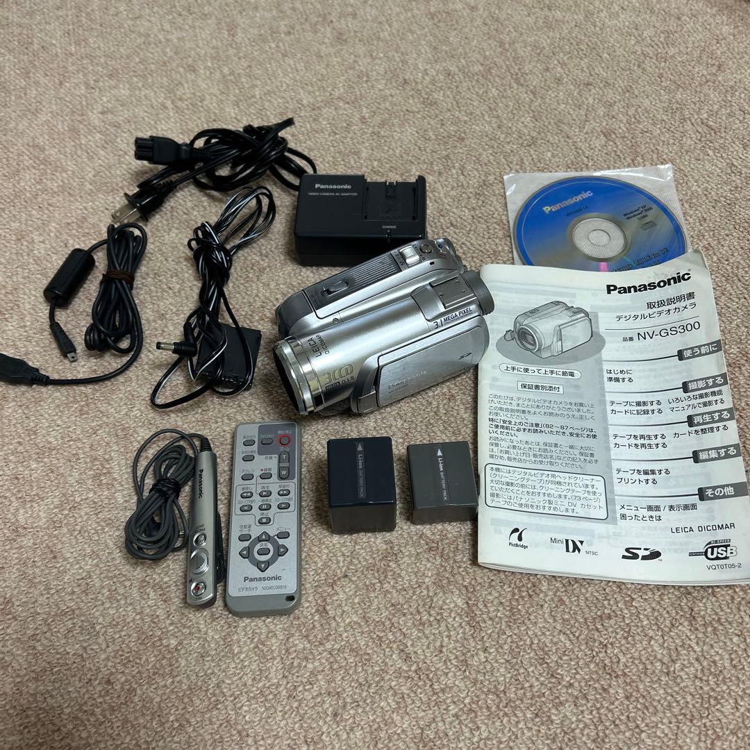 Panasonic NV-GS300 ビデオカメラ 本体 シルバー 動作確認済