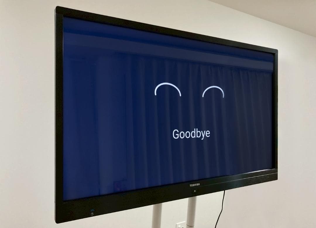 【生産終了品】レグザ 55型 ４K タッチパネルディスプレイ(移動台付)