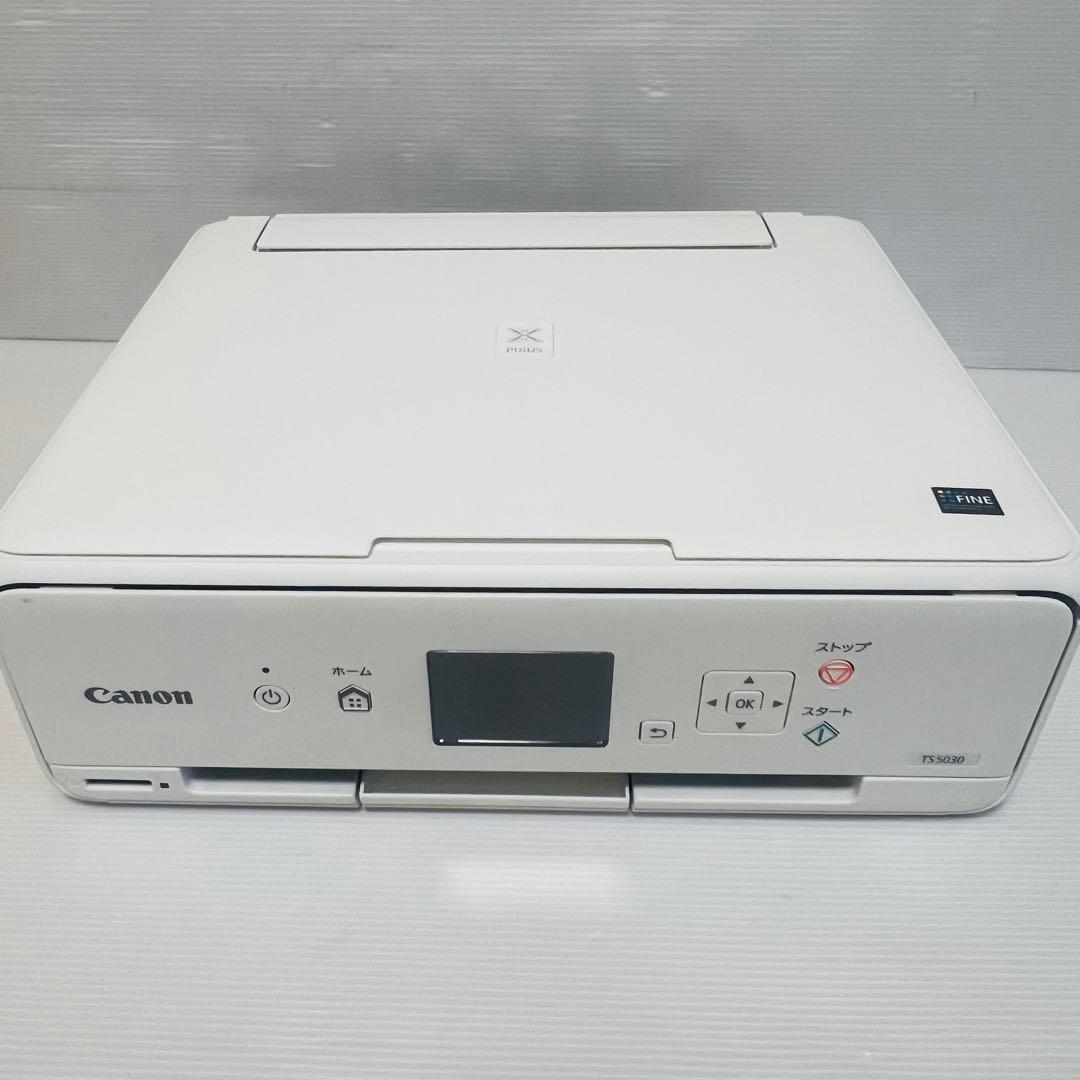 総印刷枚数300枚以下Canon TS5030 プリンター ホワイト