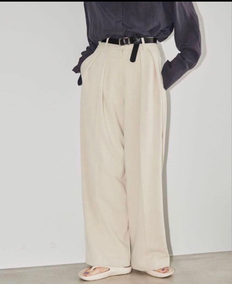 パンツ TODAYFUL Doubletuck Twill Trousers