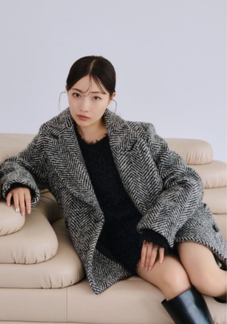 SNIDEL オーバーボックスジャケットコート