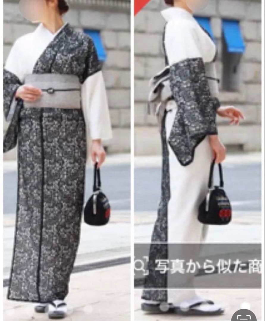 アフリカ布　片身替え　着物　浴衣　ピンク　お仕立て