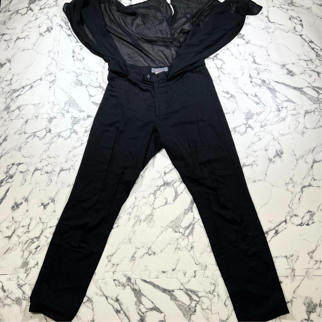 ✨極美品✨Yohji Yamamoto 麻綿 スカート ラップパンツ 黒 S