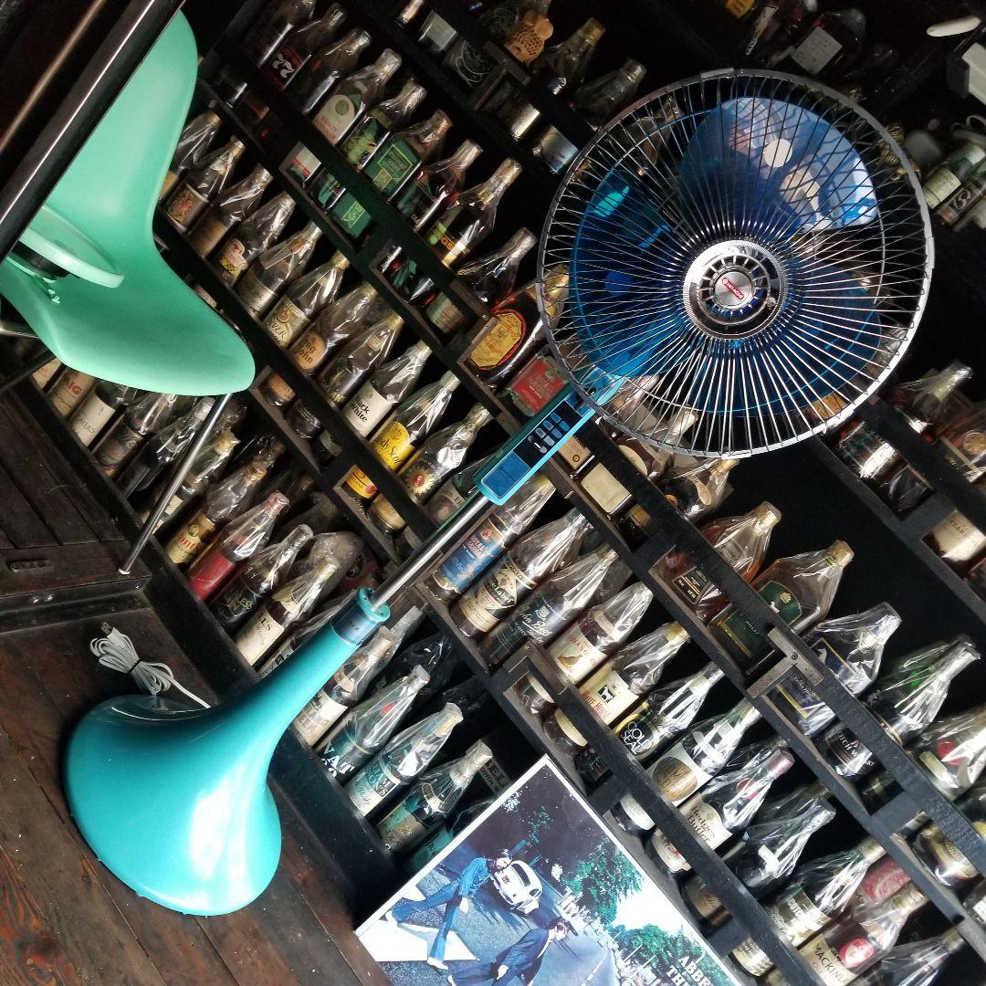 1979年　ポストモダン　大型　日立　扇風機　そよ風　ターコイズ　S-35MK