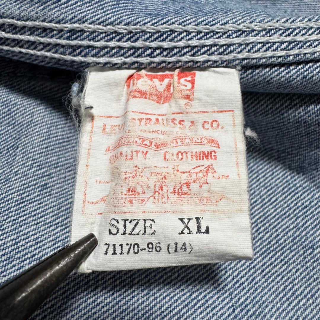 90s Levis デニム カバーオール リーバイス デニムジャケット Gジャン
