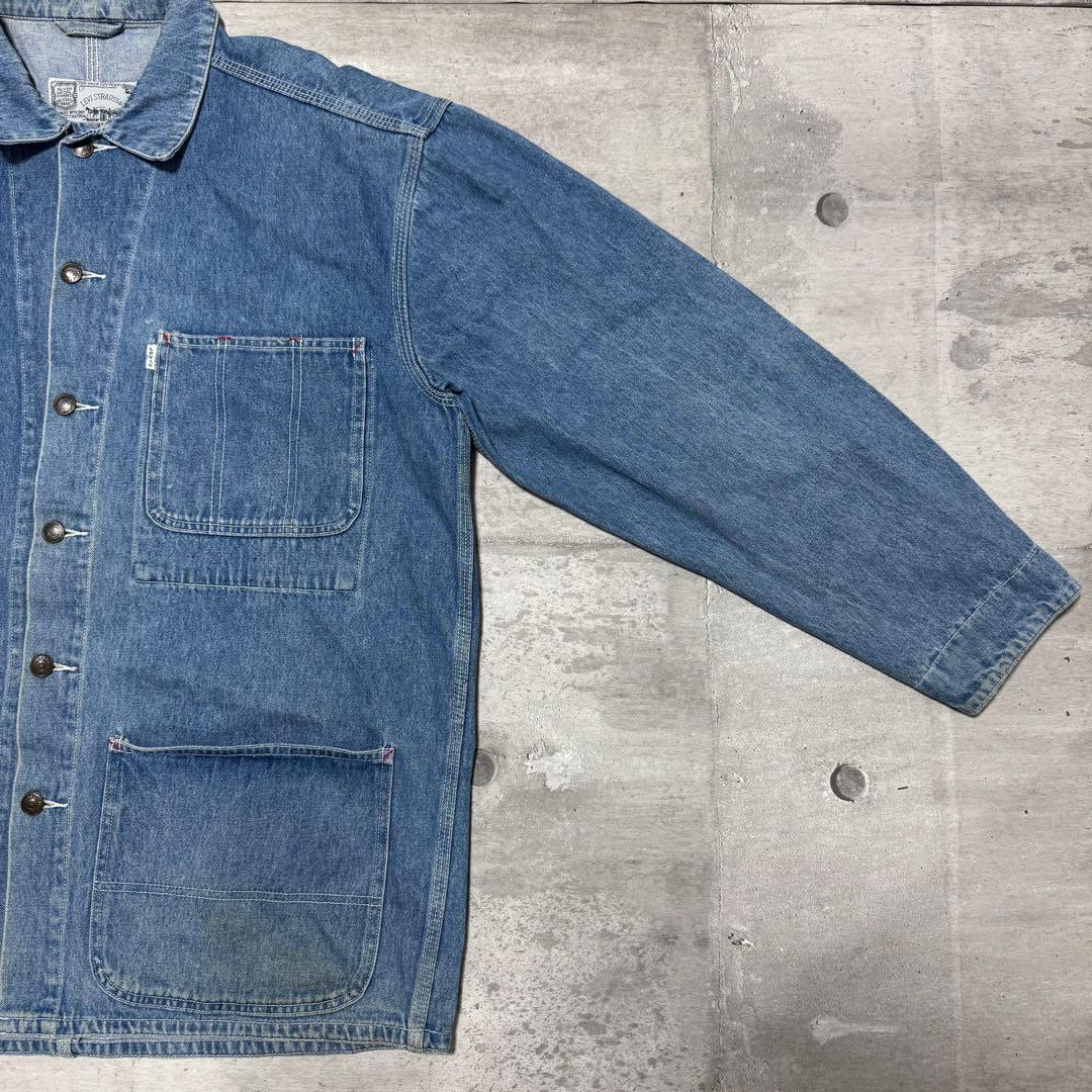 90s Levis デニム カバーオール リーバイス デニムジャケット Gジャン