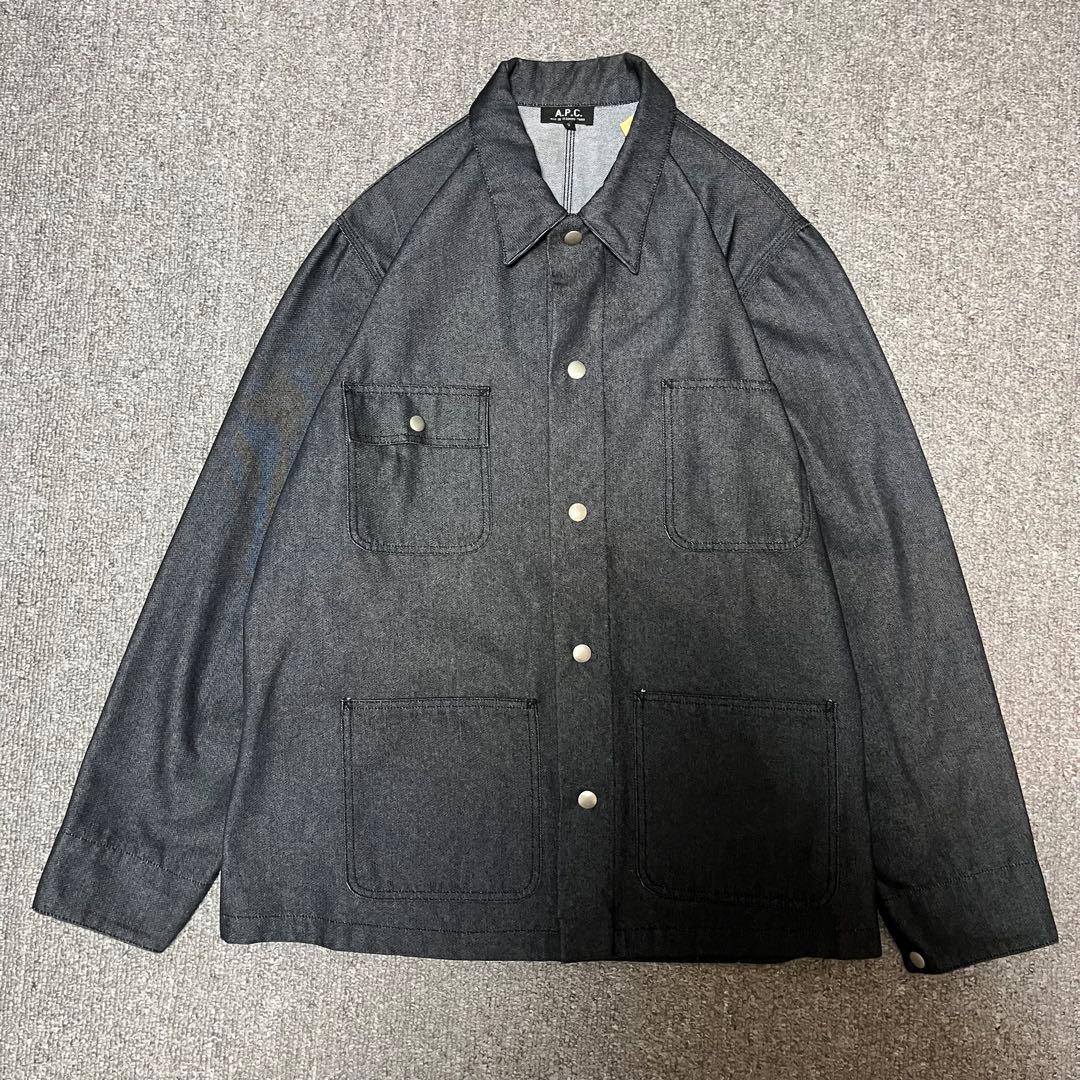 A.P.C Black Denim Jacket メンズM相当　フランス製